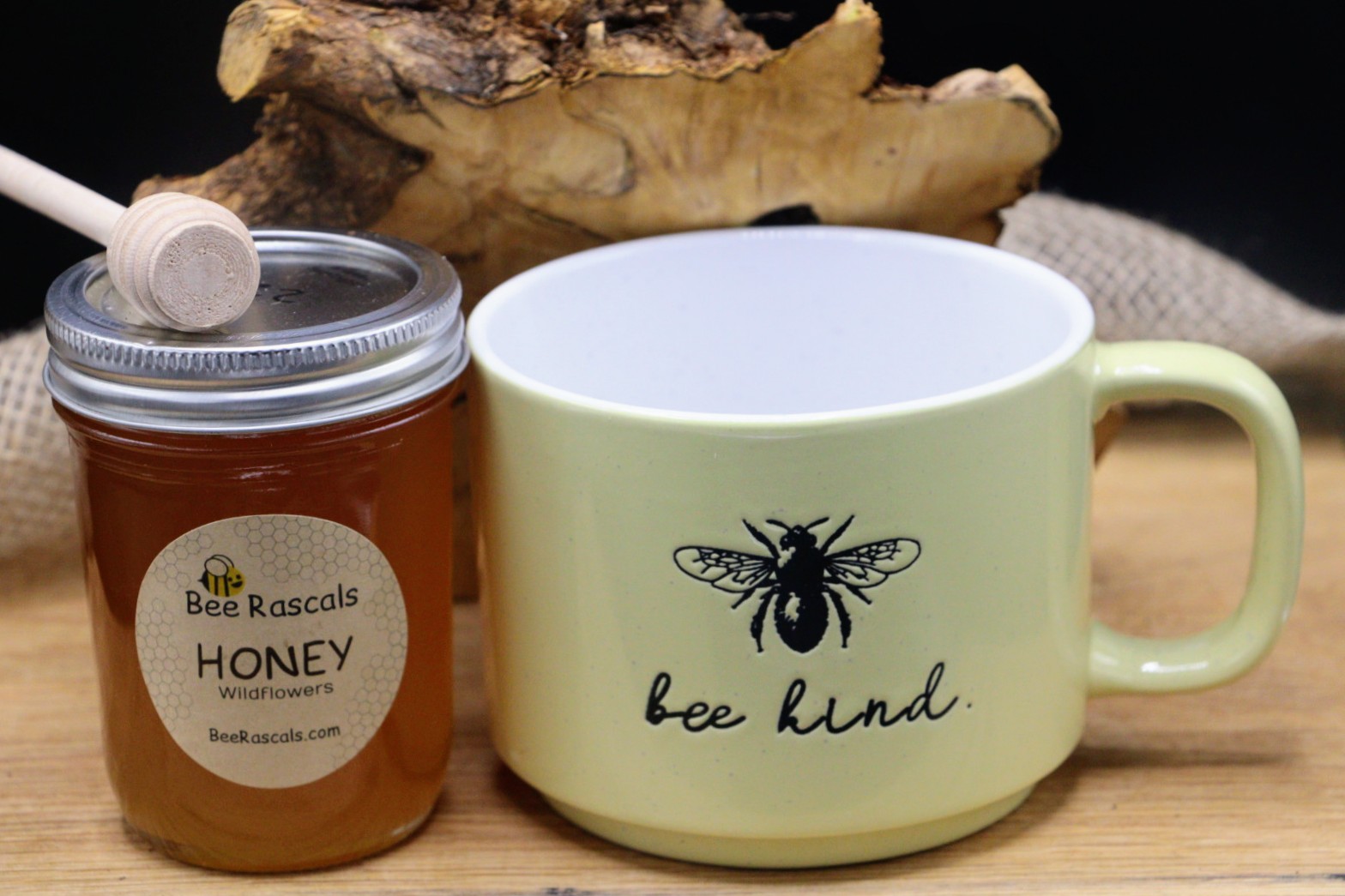 Bee Kind Mug and Honey Gift Box